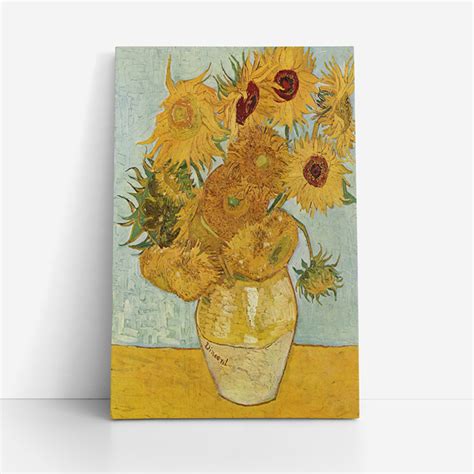 Quadro Van Gogh Doze Girass Is Numa Jarra Canvas X Cm Leroy Merlin