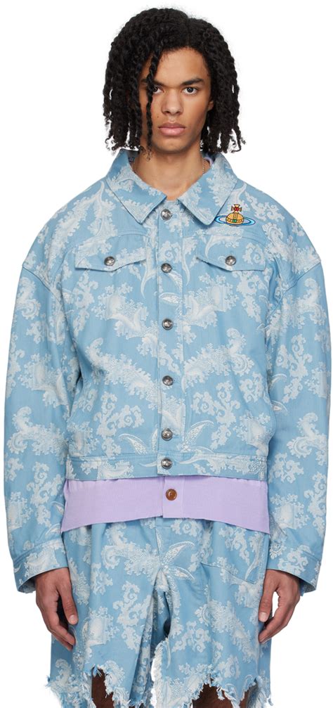 Vivienne Westwood Blue Off White Boxer Jacket SSENSE