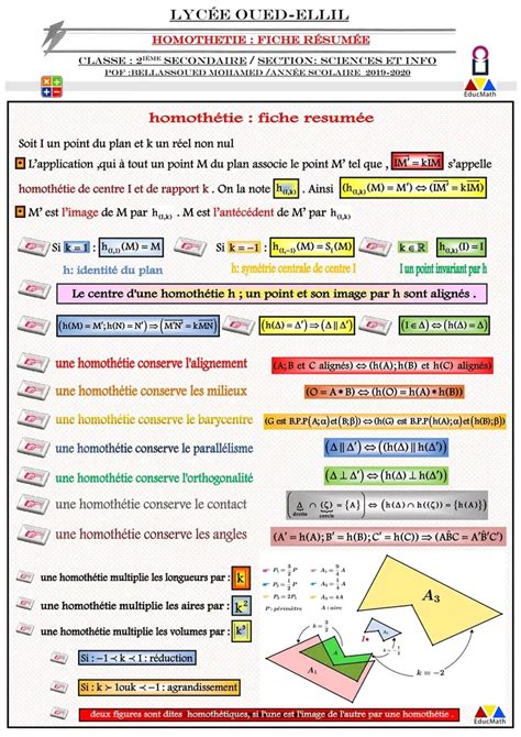 Me Sciences Math Homoth Ties