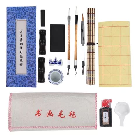 Set De Caligraf A China Pincel Barra De Tinta Cuotas Sin Inter S