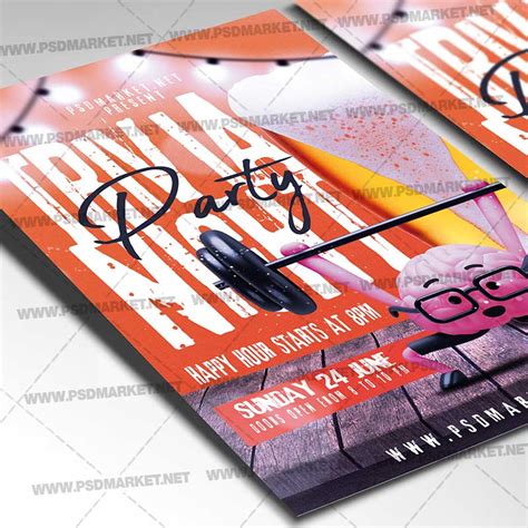 Download Trivia Night Card Printable Template Flyer Psdmarket
