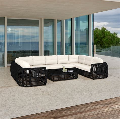 Dynasty 10-Piece Sectional Set with Sunbrella Cushions — All Weather Patio