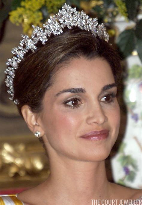 Queen Rania Of Jordan Wearing Queen Alias Cartier Tiara Royal Crown