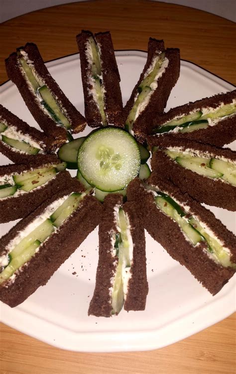 Rebeccas Amazing Creations Mini Rye Cucumber Sandwiches