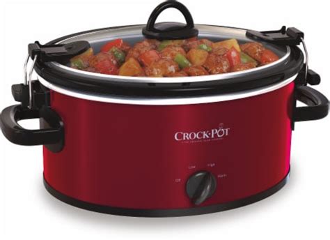 Crock Pot® Cook And Carry Slow Cooker Metallic Red 4 Qt Fred Meyer