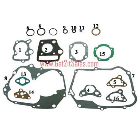 Gasket Set Honda Copy 50-125cc ATV-Dirtbike-GoKart Parts