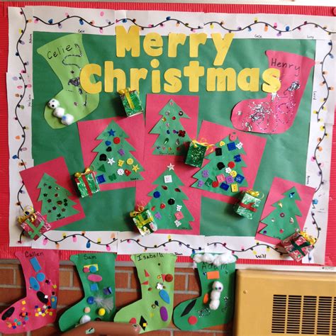 Preschool Christmas Bulletin Board Merry Christmas Xmas Preschool