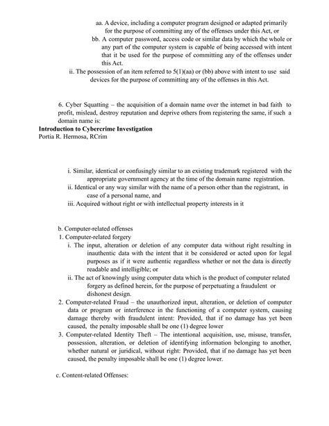 Chapter 3 legal framework of cybercrime and law enforcement tools | PDF