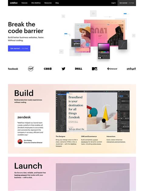 Webflow Landing Page Templates