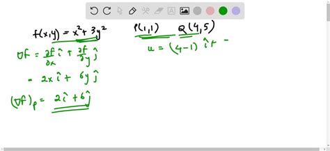 SOLVED Use Theorem 13 9 To Find The Directional Derivative Of The