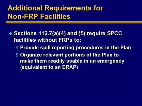 The Revised Spcc Regulations U S Environmental Protection