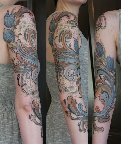 Norwegian Rosemaling Tattoos Tattoomojocom Rosemaling Tattoo