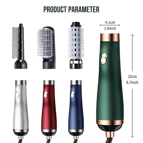 In Hair Dryer Brushes Electric Blow Rotating Hot Air Comb For Curler Straightener