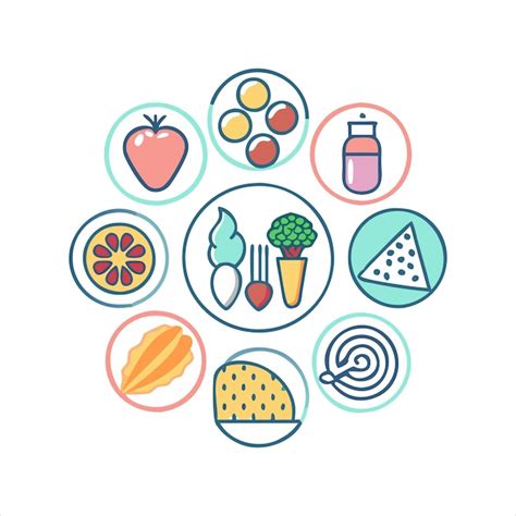 Food vector icon collection | Premium AI-generated vector