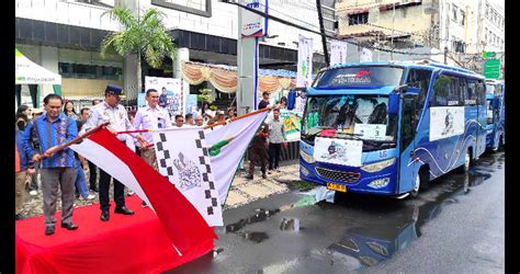 Pegadaian Manado Berangkatkan 200 Peserta Mudik Asyik Bersama BUMN Ke