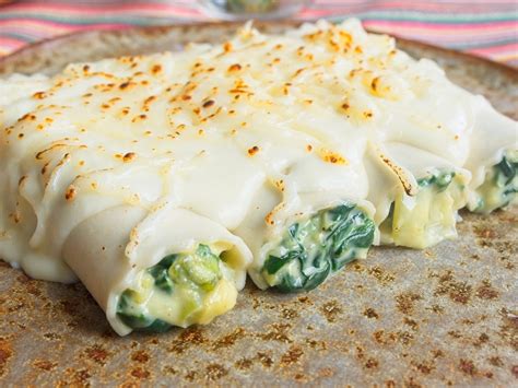 Canelones De Espinacas Y Puerro