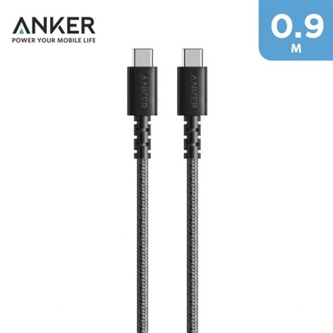 Anker PowerLine Select USB C to USB C 0 9m 3ft Black توصيل