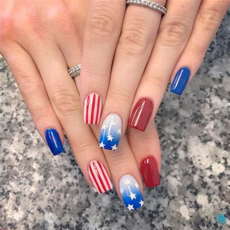 30 Fun Easy Nail Designs To Celebrate Labor Day