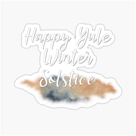 Happy Yule Winter Solstice Sticker For Sale By Teestinybubbles