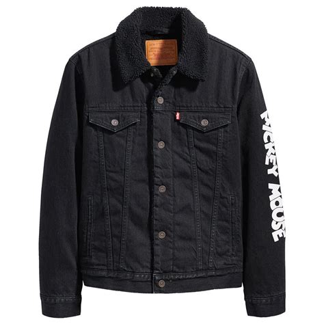 Venta Chamarra De Mezclilla Negra Hombre Levis En Stock