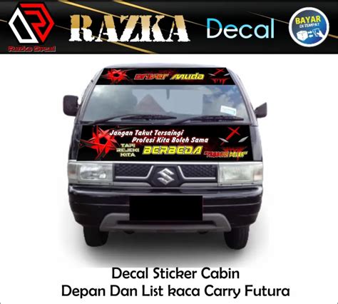 Decal Sticker Carry Futura Dan Colt Ss Depan Belakang Plus List Kaca