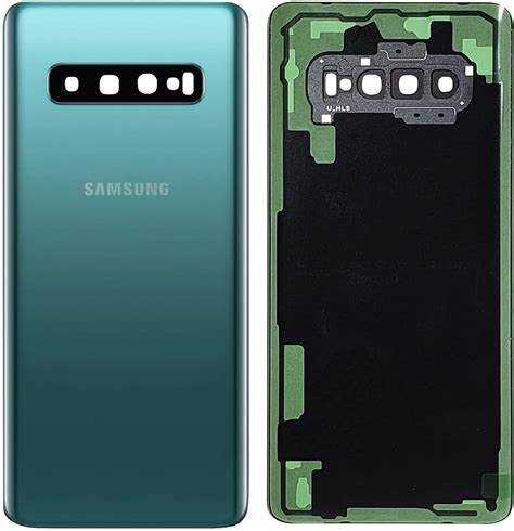 Jasmoc Original Galaxy S10 Plus Back Glass Cover Replacement Housing Door With