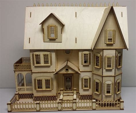 Wooden Dollhouse Kit