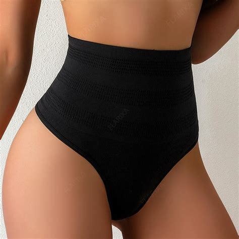 Cheap Flarixa Tummy Control Panties Women Belly Shaper High Waist