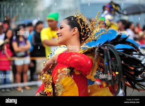 Sinulog Festival Queen Cebu City Religious Culture Philippines Stock ...