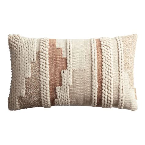 Rust And Ivory Braided Indoor Outdoor Lumbar Pillow World Market