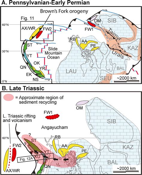 Paleogeographic Reconstructions Modified From Nelson Et Al 2013 And