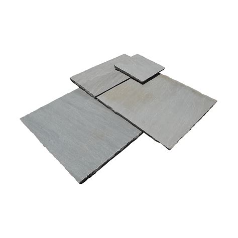 Kandla Grey Natural Cleft Sandstone Paving Slabs The Stone Flooring