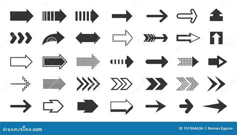 Black Arrows Direction Pointers Up Down Left Right Signs Of Dots