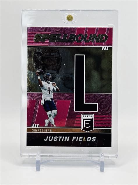 Panini Donruss Elite Spellbound Pink Letter E Sb Jf Justin