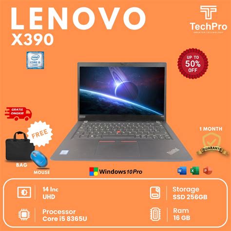 Jual Laptop Slim Lenovo Thinkpad X390 Core I5 Gen 8th Ram 8gb Ssd 256gb Variant Shopee Indonesia