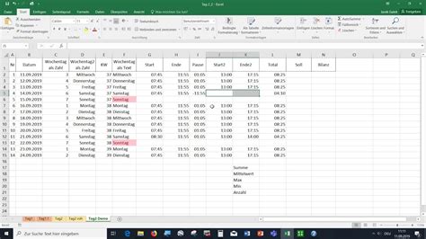 Excel Zeit Erfassen Rechnen Mit Der Zeit Zeitwert Zeitformat