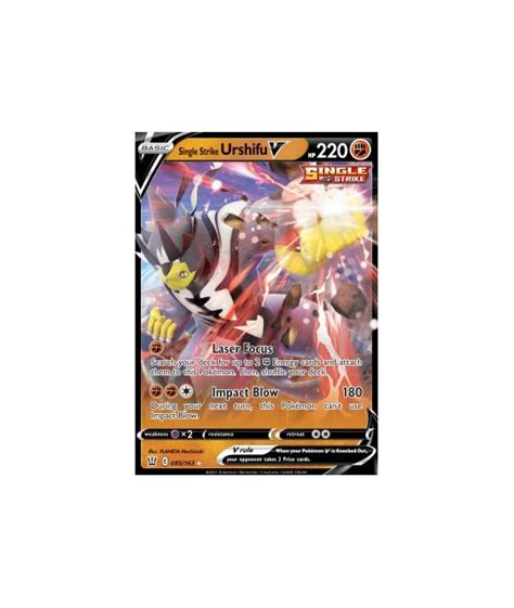 Single Strike Urshifu V 085 163 Battle Styles BST