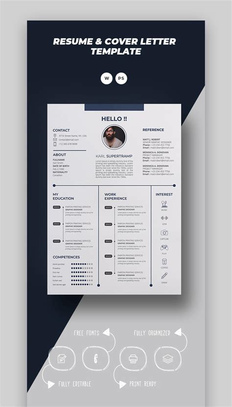 25 Attractive Eye Catching Resume Cv Templates For 2021