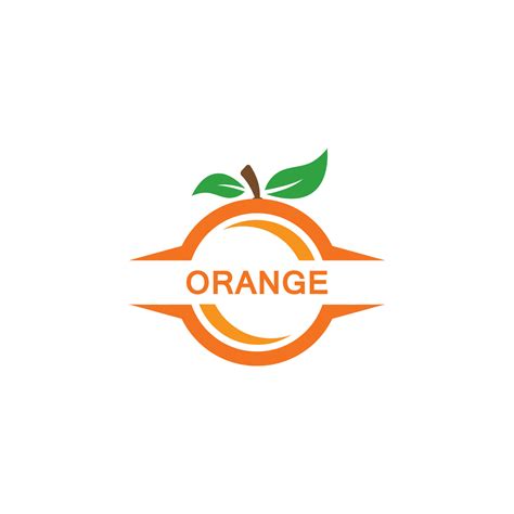 Orange template logo design. Vector 14432756 Vector Art at Vecteezy