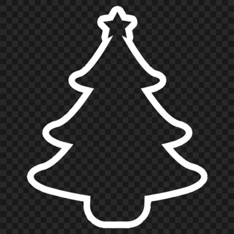 Christmas Tree Silhouette Outline