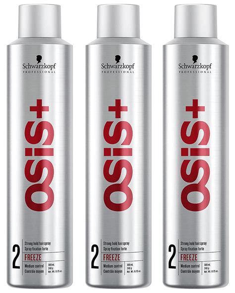 Schwarzkopf Osis Freeze Finish Strong Hold Hairspray Spray Pack Of