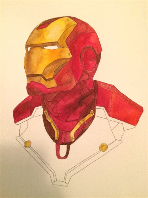Iron Man Watercolor On Behance