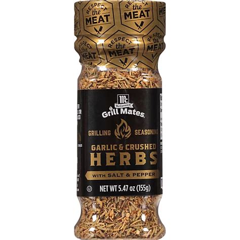 Mccormick Grill Mates Garlic And Crushed Herbs Seasoning 547 Oz Tom Thumb