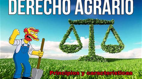 Características y Principios del derecho AGRARIO Derecho Agrario YouTube