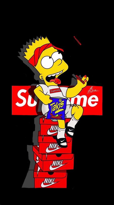 Bart Simpson Nike Wallpapers Wallpaper Cave