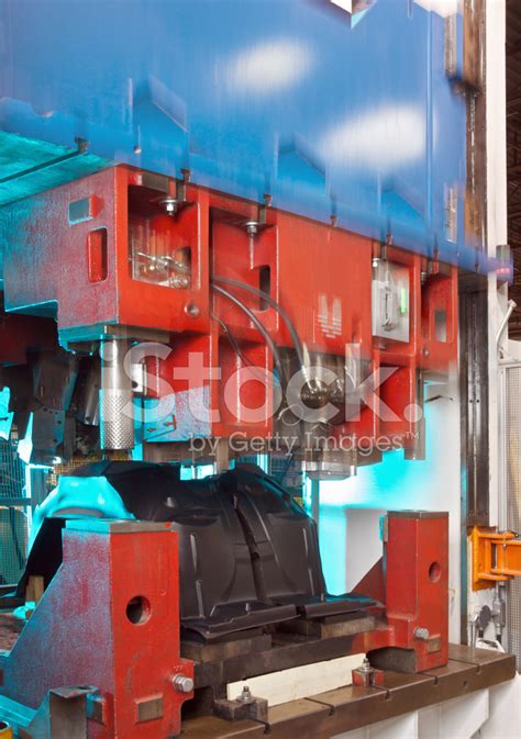 Plastic Forming Machine Making An Automotive Part Stock Photo | Royalty ...