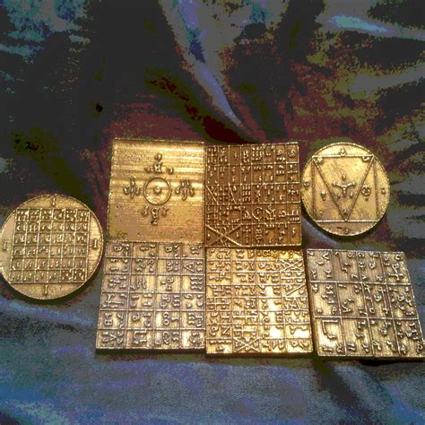 Enochian Ensigns Of Creation In Tin