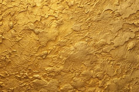 Textura de parede de cimento gesso dourado áspero Foto Premium