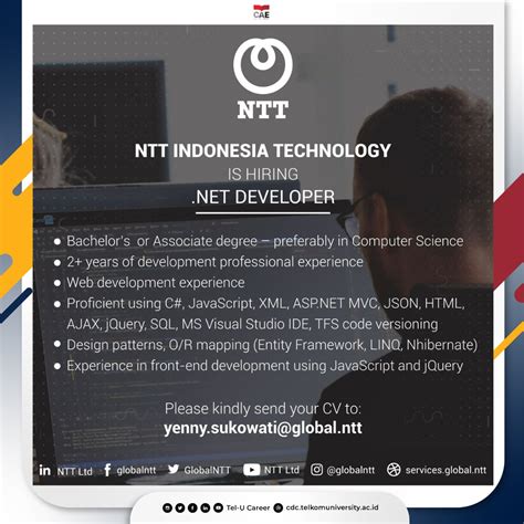 Tel U Career On Twitter Hello Everyone Ntt Indonesia Technology Is