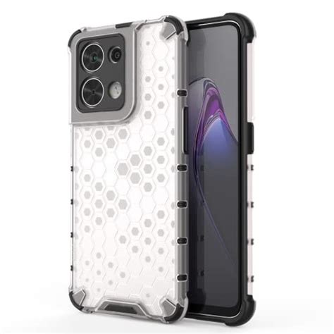 Lustree TPU Honey Comb Armor Shock Proof Back Cover For For Oppo Reno 8